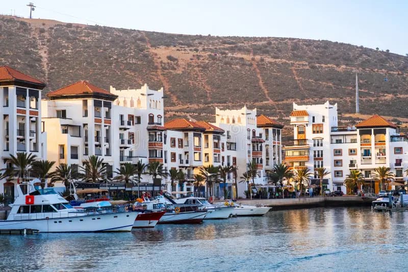 Uitzicht over Agadir en de Atlantische kust
