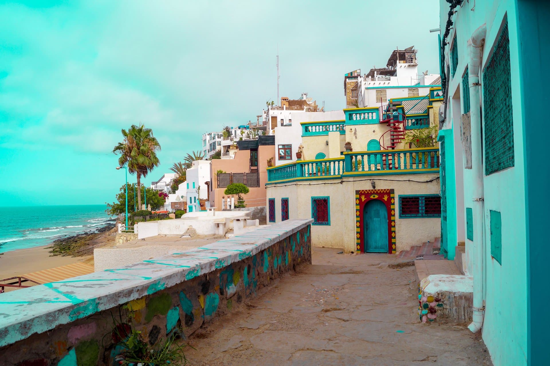 Taghazout, vila de surf na costa atlântica