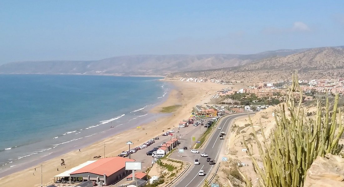 Immi Ouaddar beach and Atlantic coast in Morocco