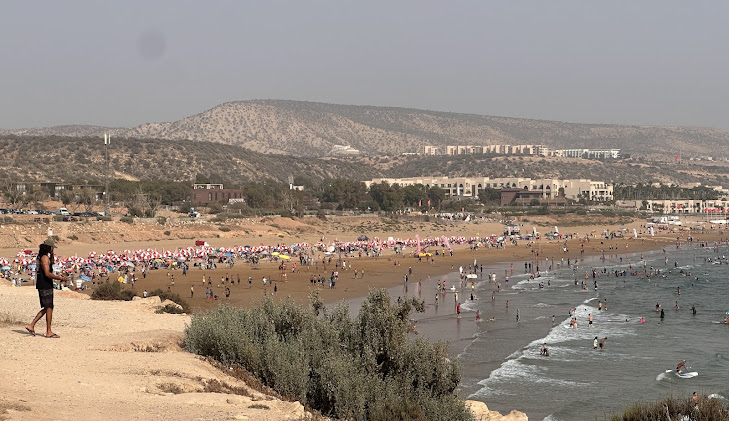 Beach scenery in Immi Ouaddar Morocco