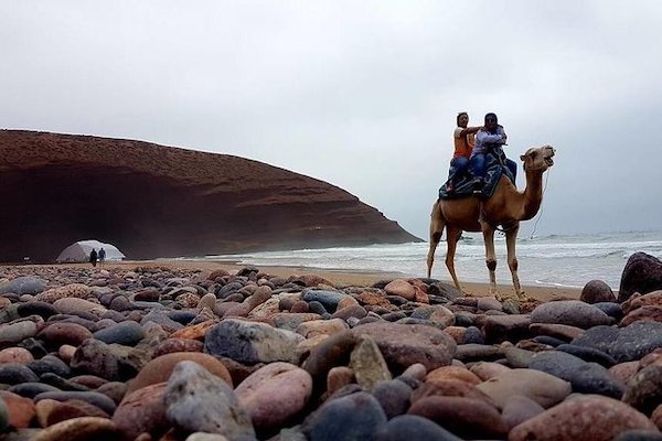 Natural beauty of Legzira Beach Morocco