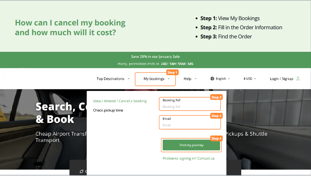 How to cancel a booking on Tikiwini