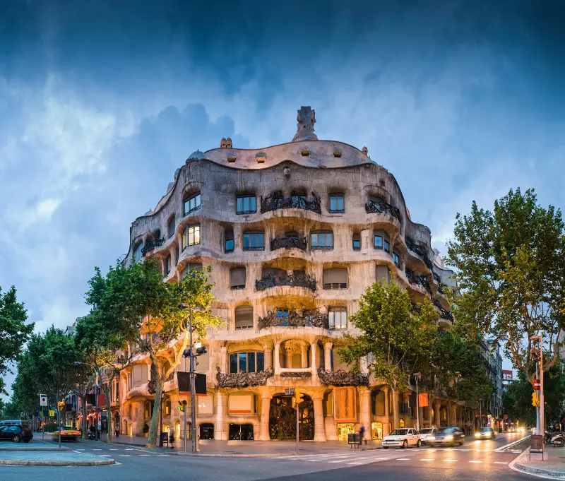 Park Guell and Gaudi architecture Barcelona
