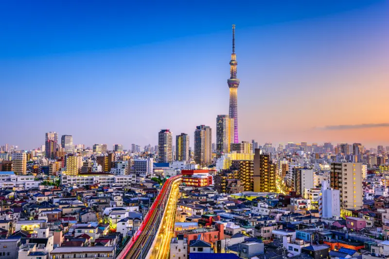Tokyo travel guide temples and skyline