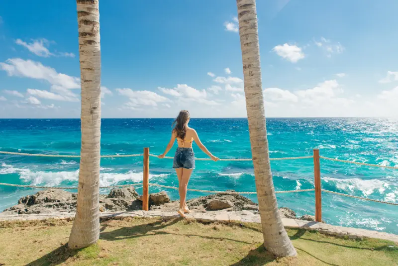 Cancun airport transfers and Caribbean beach